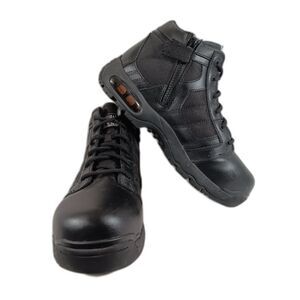 Original SWAT 8" Side Zip Work Boots Mens 10.5 Composite Toe EH 126101 Black